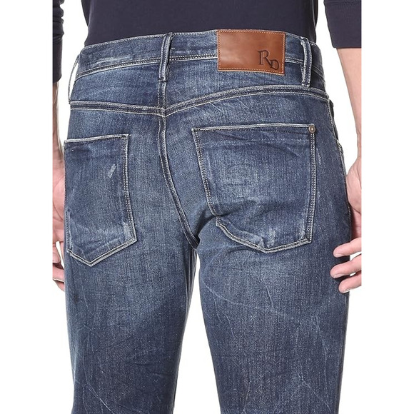 Raven Denim Vic Slim Straight Denim Jeans in Alloy Size 34 x 34 NWT $199 - Picture 3 of 10